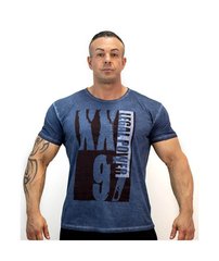 Спортивная мужская футболка  WASHED “XXL 97“ (Stone Blue) Legal Power F-88 фото