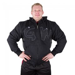 Спортивная мужская кофта LOGO HOODED (BLACK) Gorilla Wear KS-499 фото