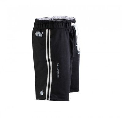Спортивные мужские шорты 82 Sweat Shorts (Black/Gray) Gorilla Wear   SH-452 фото