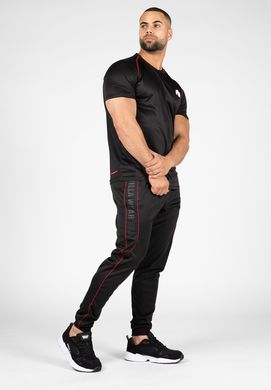 Спортивні чоловічі штани Branson Pants (Black/Red) Gorilla Wear  MhP-886 фото
