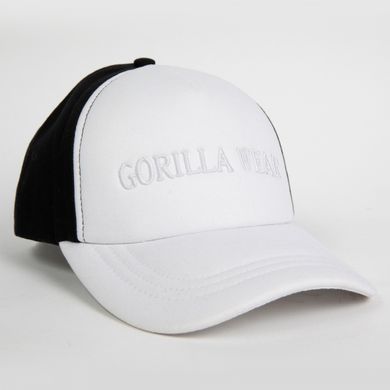 Спортивна жіноча кепка Sharon Ponytail  (White/Black) Gorilla Wear BS-527 фото