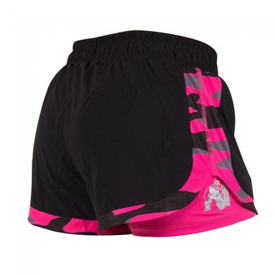 Спортивні жіночі шорти Denver Shorts (Black/Pink) Gorilla Wear  ScJ-591 фото